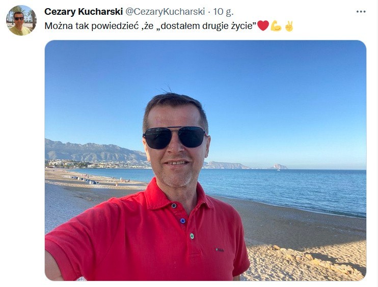 Cezary Kucharski wraca do zdrowia. "W czasie choroby schudłem aż 30 kilogramów"