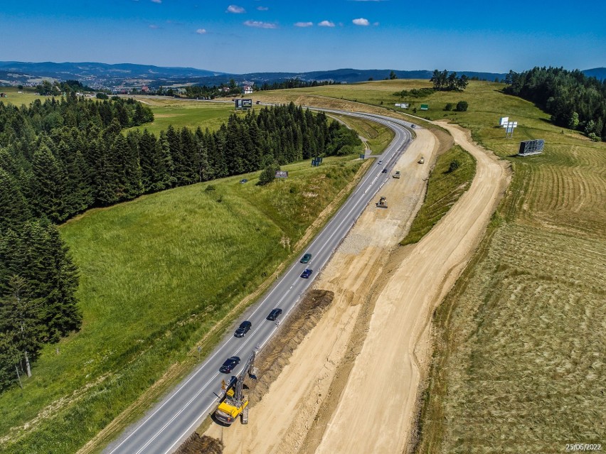 Budowa nowej zakopianki na odcinku Rdzawka - Nowy Targ