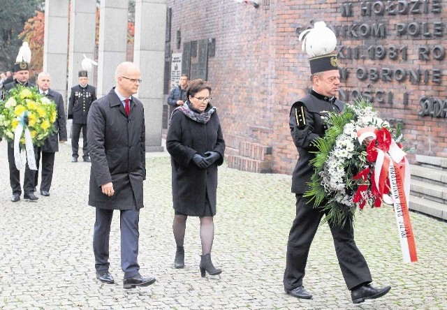 Premier Ewa Kopacz złożyła hołd ofiarom kul milicji