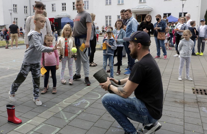 Podczas festynu "Teatr na sportowo" w Grudziądzu...