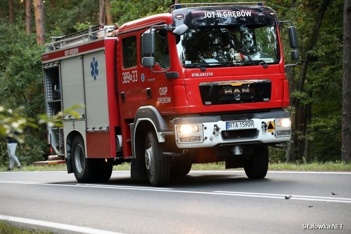 Wypadek na drodze 871 w granicach Stalowej Woli. Dwie osoby ranne w zderzeniu dwóch busów i auta osobowego