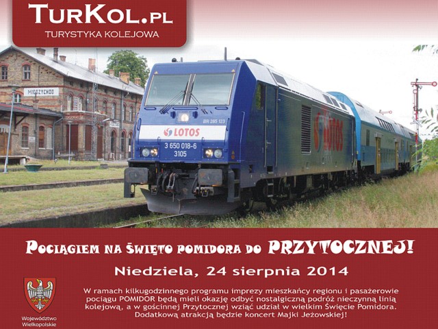 W niedzielę pierwszy raz od wielu lat na dworcu PKP w Przytocznej zatrzyma się pociąg. Turystyczny skład przyjedzie z Międzychodu.
