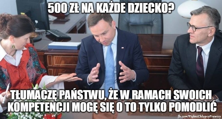 Memy z prezydentem Andrzejem Dudą...