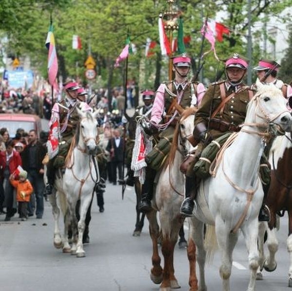 Tłumy kielczan przybyły na obchody święta 3 Maja.