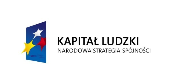 Dzięki finansowemu wsparciu projektu ze środków Unii Europejskiej w ramach Europejskiego Funduszu Społecznego udział w projekcie jest bezpłatny.