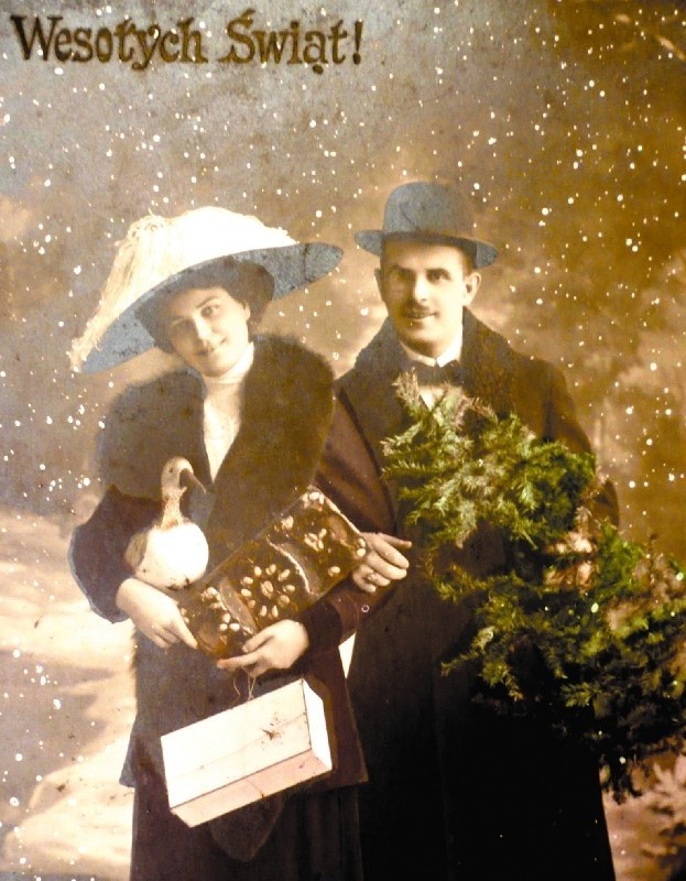 Kartka świąteczna z 1913 roku