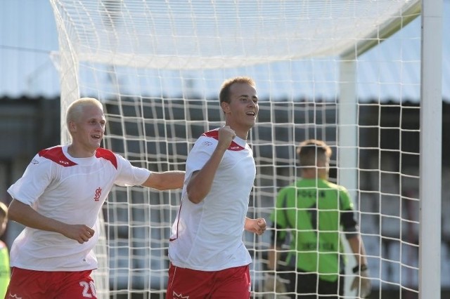 Szymon Salski zdobył pierwszego gola dla ŁKS w rozgrywkach IV ligi.