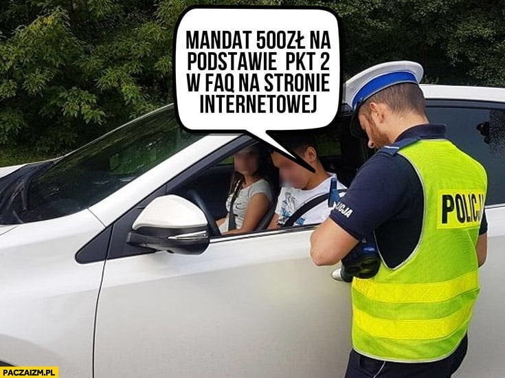 Memy o policjantach z drogówki