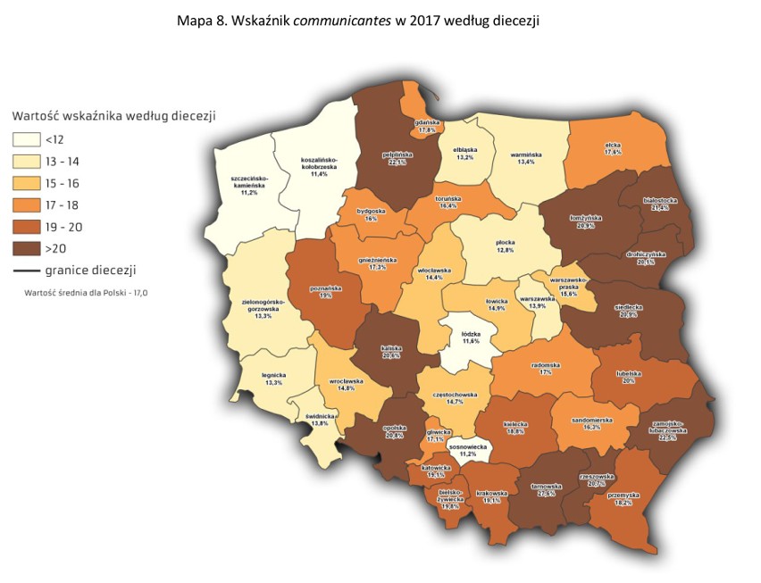 Najnowsze wyniki liczenia wiernych. Wzrosła liczba osób chodzących do kościoła