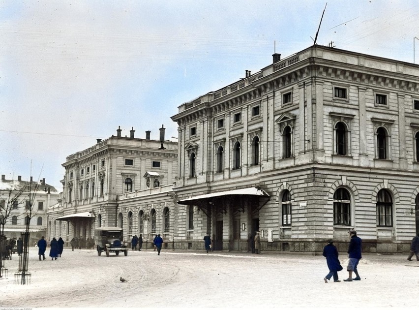 Dworzec kolejowy w Krakowie - 1933 rok