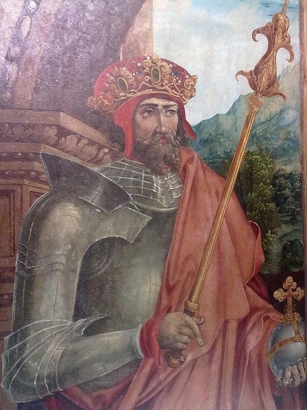 Na wystawie w Zamku Królewskim na Wawelu prezentowany jest między innymi ten obraz przedstawiający króla Władysława Jagiełłę.