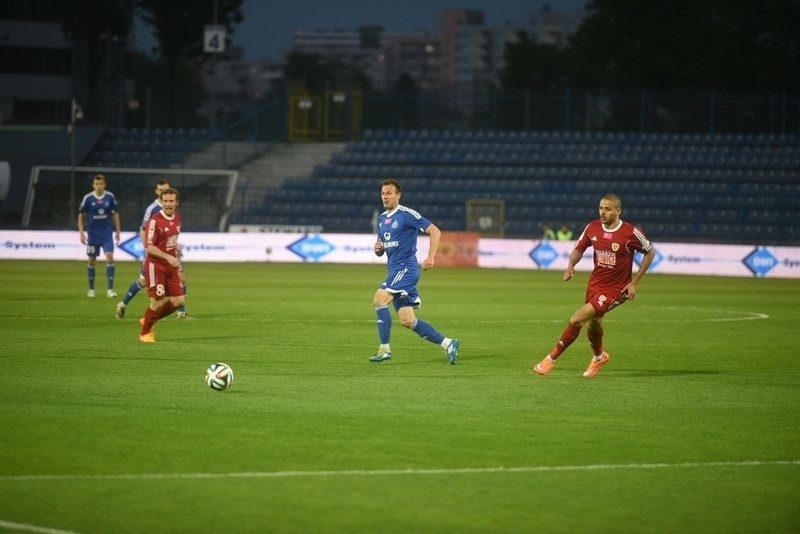 Ruch Chorzów - Piast Gliwice: Piłkarze Ruchu grają w grupie...