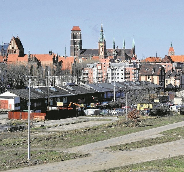 Teren kupiony za 26,15 mln zł ma bardzo atrakcyjną lokalizację. W tle m.in. wieża Ratusza Głównego Miasta i Bazylika Mariacka