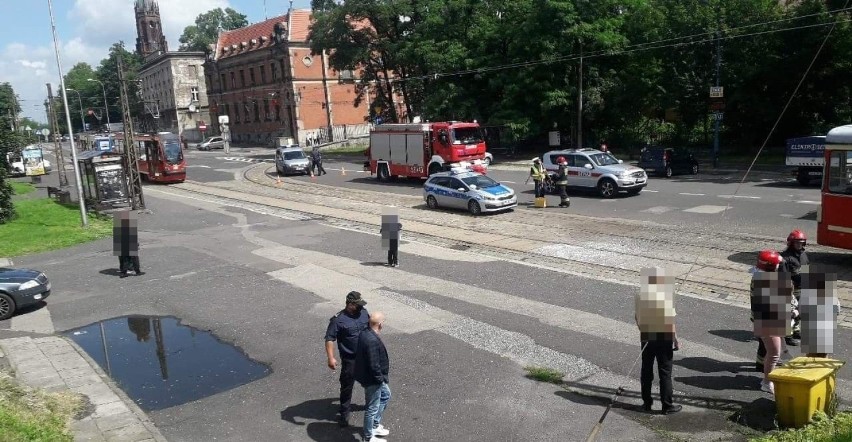 Wypadek w Mysłowicach. Zderzyły się tramwaje. Są ranni
