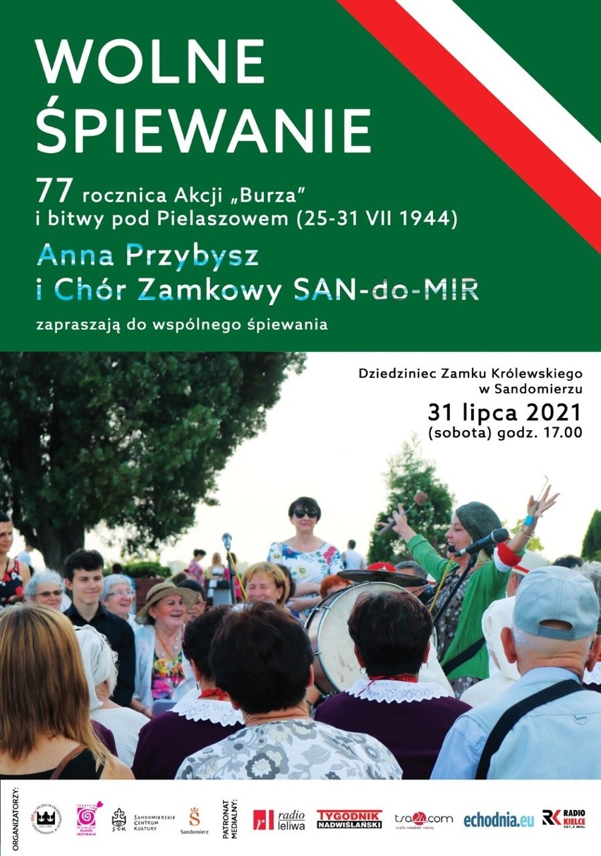 "Wolne Śpiewanie" na Dziedzińcu Zamku Królewskiego w Sandomierzu