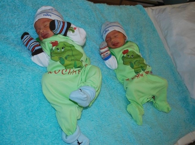 Bliźnięta Alan i Maksymilian Chrostek urodzili się 27 lutego. To dzieci Renaty i Grzegorza z Jazgarki. Każdy z nich ważył 2750 g i mierzył 53 cm. Chłopcy mają starszą, trzyletnią siostrę Amelię.