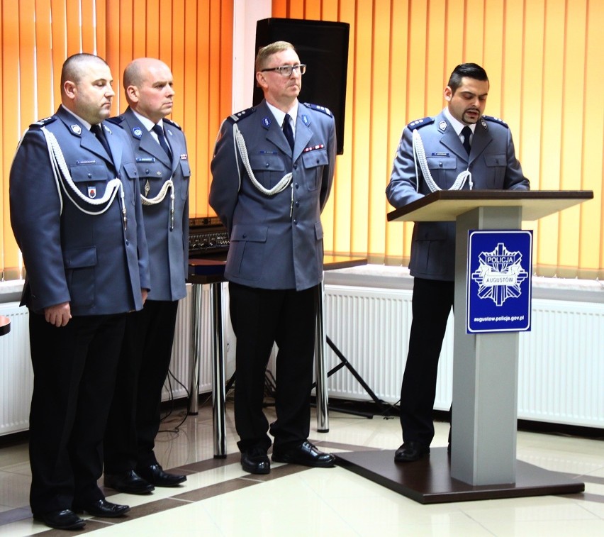 Podinsp. Arkadiusz Bobowicz to nowy komendant policji w Augustowie (zdjęcia)