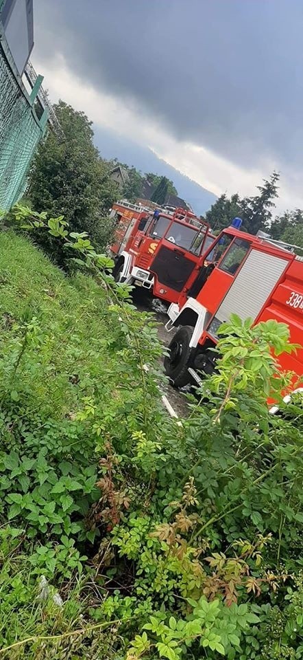 Wielki pożar remontowanej hali w Bielsku-Białej.