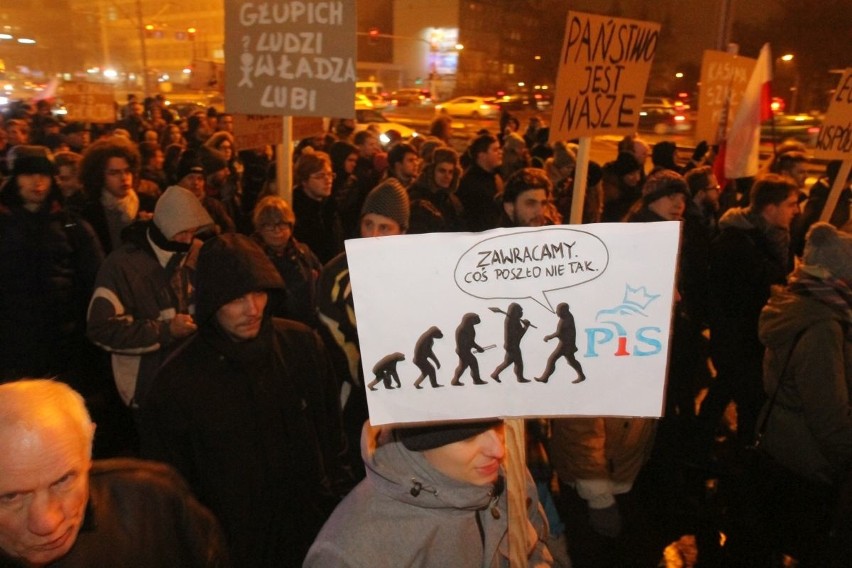 Protest studentów we Wrocławiu, 25.01.2017