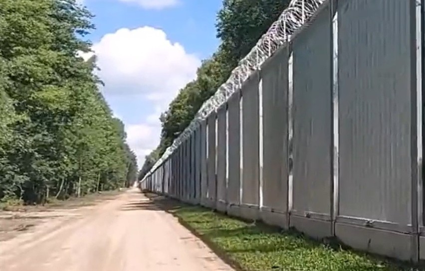 Zapora na granicy z Białorusią