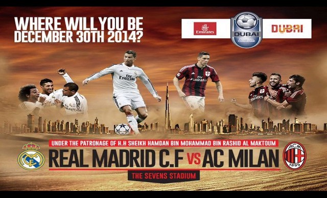 Real Madryt - AC Milan. Wynik meczu - 30 grudnia 2014 (30.12.14). Dubai Football Challenge. Gdzie obejrzeć mecz w TV? Transmisja na żywo, online. Mecze na żywo, tv, stream, live