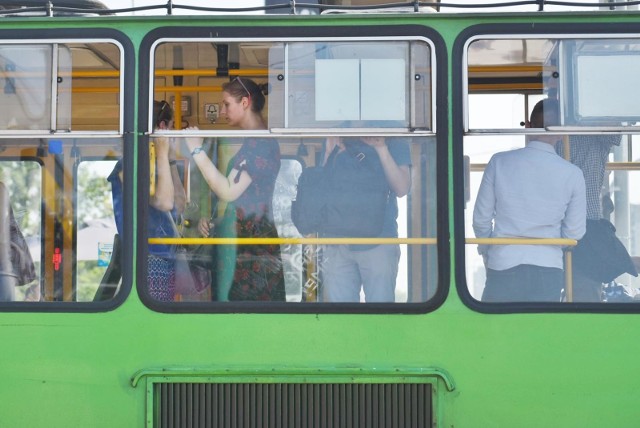 Kierująca miała dużo szczęścia, bo z racji remontów przez plac Wielkopolski obecnie jeździ tylko jedna linia, normalnie kursują tam trzy linie.