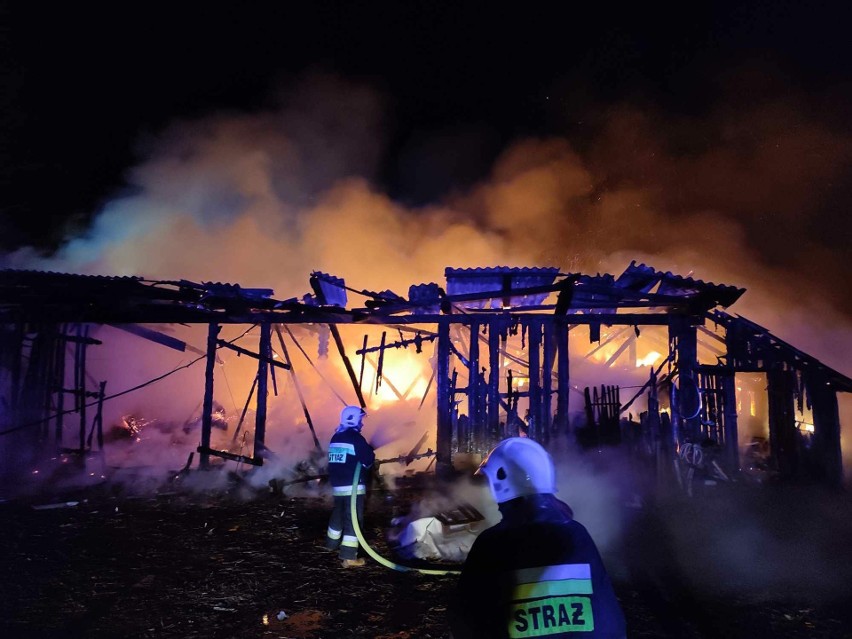 Pożar budynku gospodarczego w Ignatówce