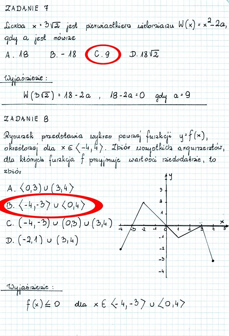 Matura 2014: Próbna z matematyki. Zobacz ARKUSZ i ODPOWIEDZI