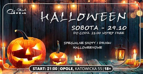 Cina Club Opole, godz. 21.00, Halloweenowa impreza ze...