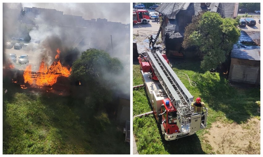 Białystok. Pożar domu przy Zwycięstwa. Czytelnik podejrzewa...