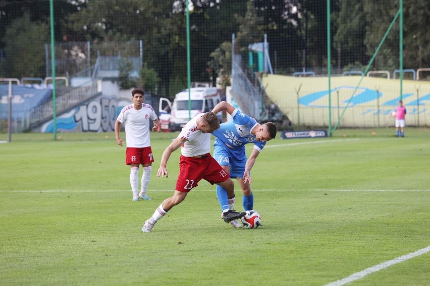 Piłkarska druga liga. Wysoka porażka drużyny ŁKS II w Krakowie ZDJĘCIA