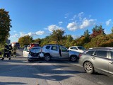 Przysiek: Kolizja siedmiu aut na drodze między Toruniem a Bydgoszczą. Były utrudnienia w ruchu [zdjęcia]