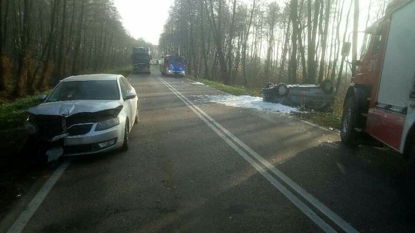 Do wypadku na DK 63 doszło we wtorek około godz. 9. Ze...