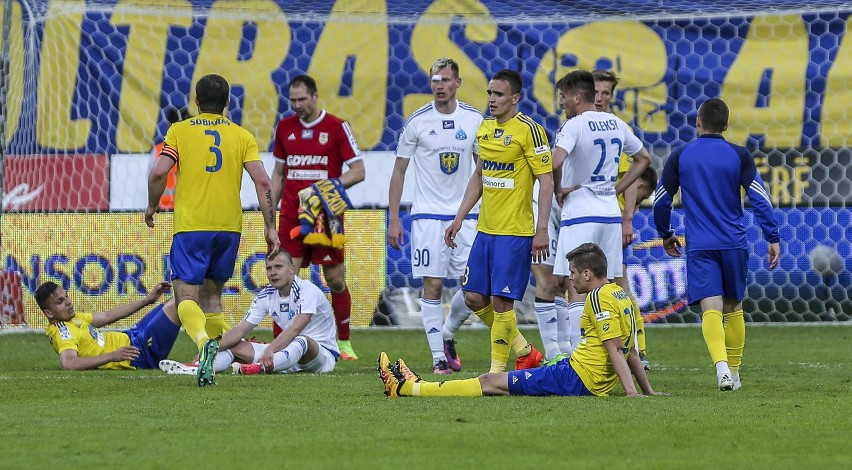 27.05.2017 gdynia, stadion miejski, ekstraklasa, mecz arka...