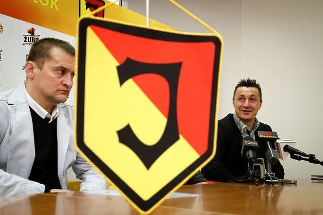 Tomasz Hajto (z prawej) i Dariusz Dźwigała są już licencjonowanymi trenerami