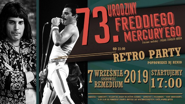 Freddy Mercury, legenda rocka, w tym roku obchodziłby 73. urodziny. Z tej okazji w Sosnowcu zostanie zorganizowana impreza