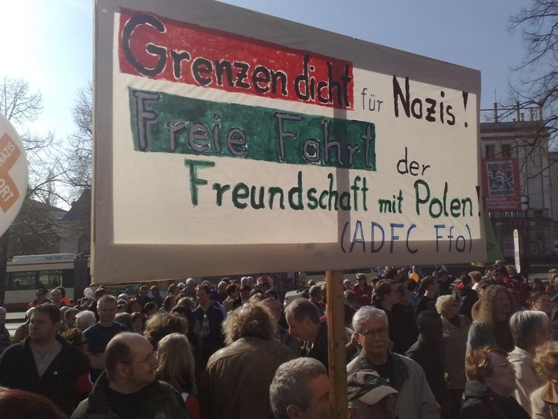 Frankfurt nad Odrą. Zakończyła się antypolska manifestacja (zdjęcia, wideo)