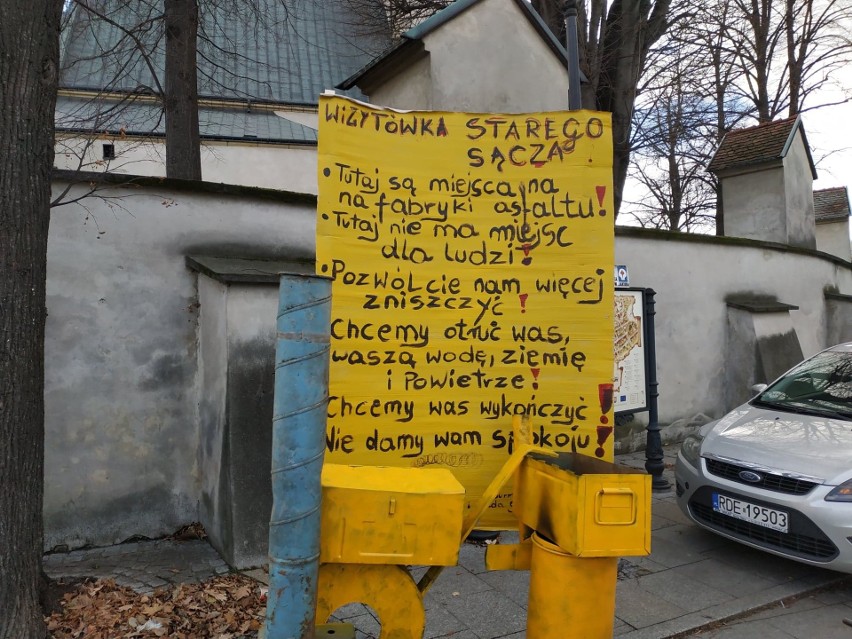 Stary Sącz. Przeciwnicy asfaltowni zbierają  kolejne podpisy pod petycją do władz miasta