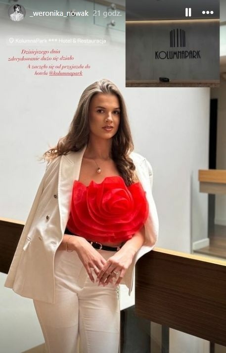 Weronika Nowak podczas półfinału Miss Polski 2024