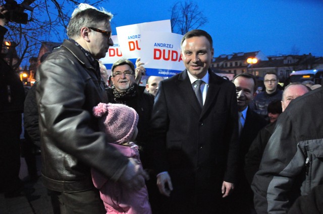 Kandydat na Prezydenta RP z ramienia Prawa i Sprawiedliwości Andrzej Duda odwiedził w środę Tarnobrzeg.