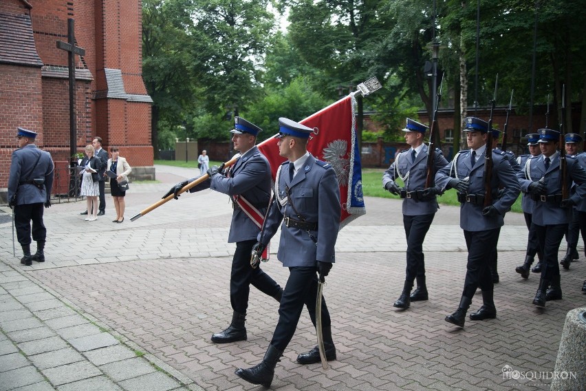Wojewódzkie obchody Święta Policji w Gliwicach [ZDJĘCIA Z DRONA]