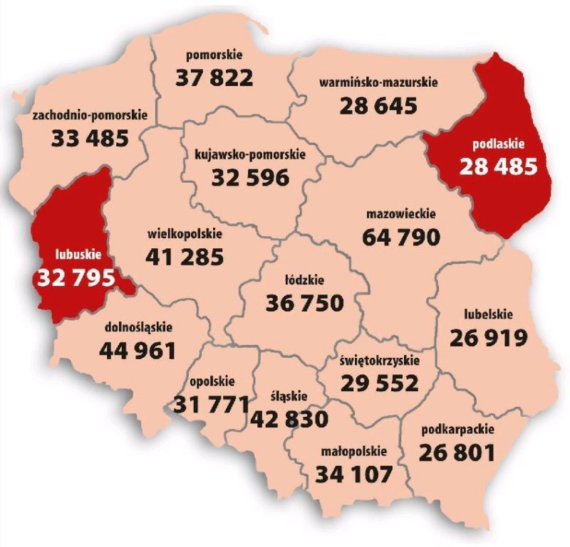 PKB na  mieszkańca w zł (2011 r.)