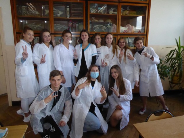 Uczniowie I LO w Łowiczu badali narządy zwierząt