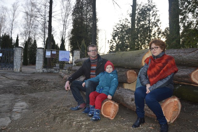- Smutno patrzeć, jak tyle drzew idzie pod topór - mówią Elżbieta i Rafał Gibasowie z Marcinkowic
