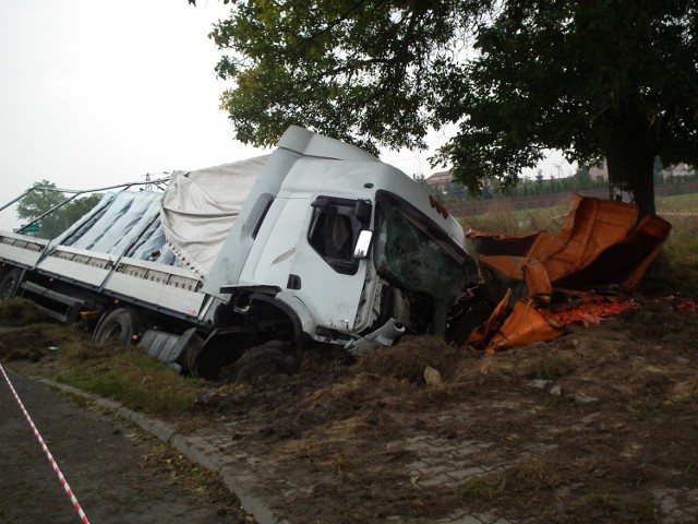 Do wypadku doszło we wtorek na krajowej dwunastce w miejscowości Klwatka Królewska.