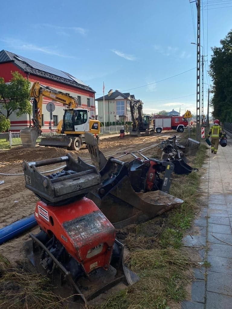 Dąbrowa Białostocka. Wyciek gazu i ewakuacja mieszkańców