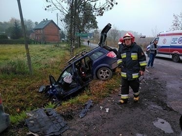 Wypadek trzech aut pod Wrocławiem [ZDJĘCIA]