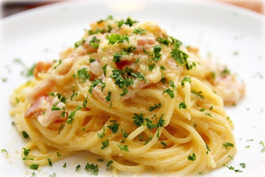 2. Spaghetti carbonara...