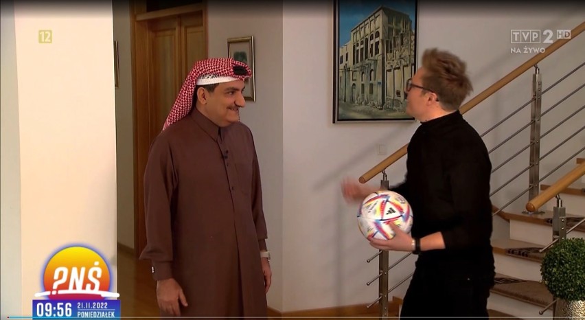 W trakcie krótkiej wizyty w domu ambasadora Kataru w Polsce...