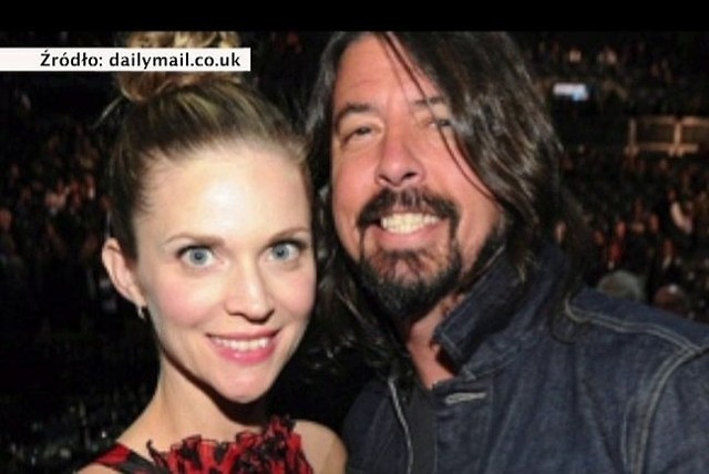 Dave Grohl z żoną (fot. Agencja TVN/x-news)